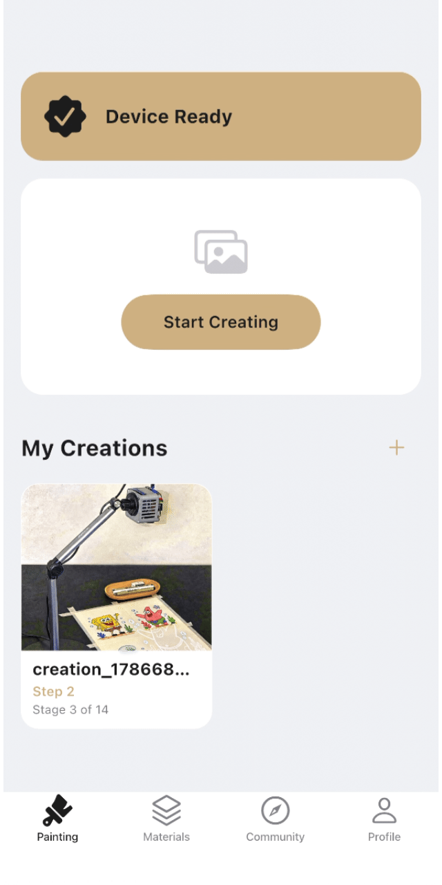 Choose a painting medium in Flowlines